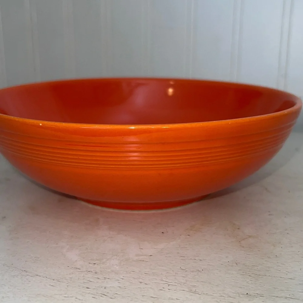 Vintage 30s 40s Fiesta Red Serving bowl 7.5” x 2.5”